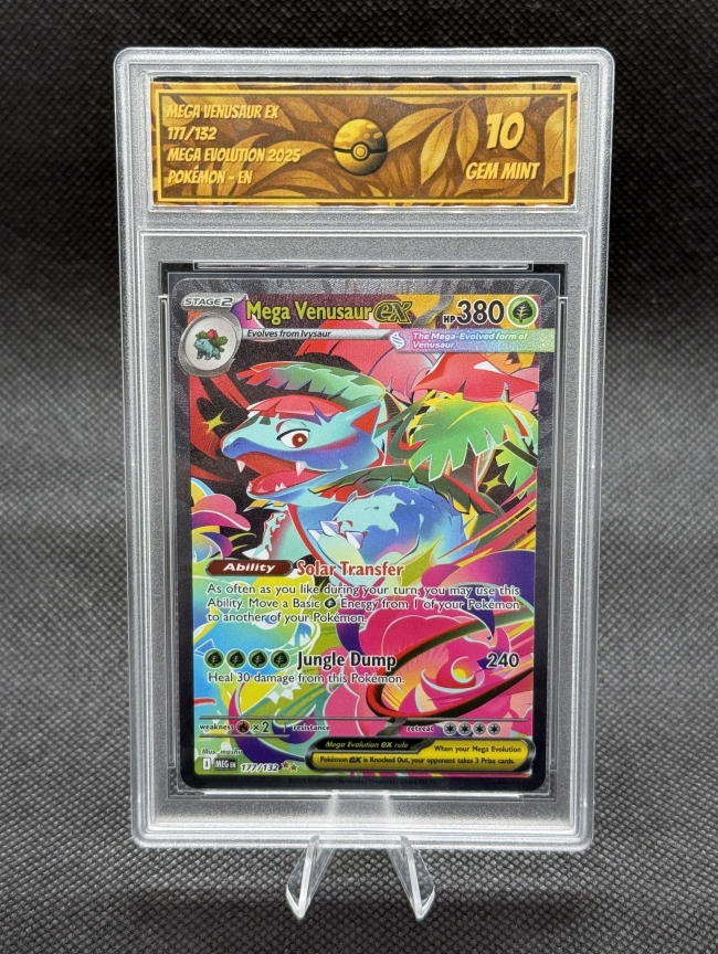 Mega Venusaur EX 177/132 - SG 10 - GEM MT - EN